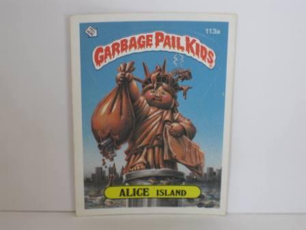113a ALICE Island [Wntd Kid b] 1986 Topps Garbage Pail Kids Card